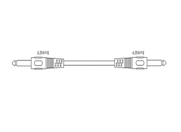 DS-QAXCACGCG-18 6.35話筒插頭-6.35話筒插頭